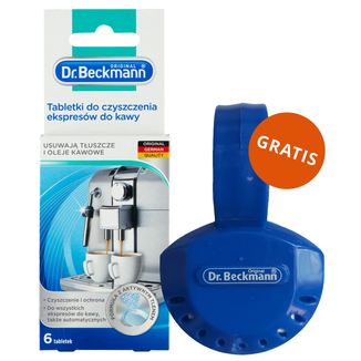Dr. Beckmann, tabletki do czyszczenia ekspresów do kawy, 6 sztuk + pochłaniacz zapachów do lodówki gratis - zdjęcie produktu
