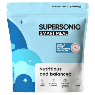 Supersonic Pełnowartościowy Posiłek Smart Meal, smak lody waniliowe z dziką truskawką, 1,3 kg KRÓTKA DATA Supersonic Pełnowartościowy Posiłek Smart Meal, smak lody waniliowe z dziką truskawką, 1,3 kg KRÓTKA DATA - zdjęcie produktu