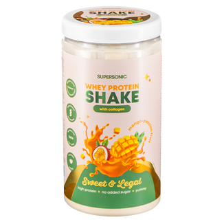 Supersonic, shake proteinowy z kolagenem, smak mango-marakuja, 560 g - zdjęcie produktu