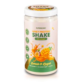 Supersonic Sweet & Legal, shake proteinowy z kolagenem, smak mango-marakuja, 560 g - zdjęcie produktu
