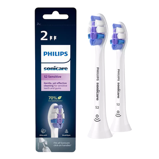 Philips, końcówki wymienne do szczoteczki sonicznej Sonicare S Sensitive, HX6052/10, 2 sztuki - zdjęcie produktu