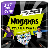 Pampers Ninjamas Pyjama Pants 8-12 lat (27-43 kg), pieluchomajtki dla chłopców, 9 sztuk - miniaturka zdjęcia produktu