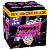 Pampers Ninjamas Pyjama Pants, pieluchomajtki dla dziewczynek, 8-12 lat, 27-43 kg, 54 sztuki - miniaturka zdjęcia produktu