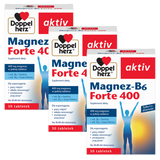 Zestaw Doppelherz aktiv Magnez-B6 Forte 400, 3 x 30 tabletek - miniaturka zdjęcia produktu