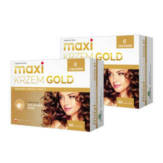 Zestaw Maxi Krzem Gold, 2 x 60 kapsułek - zdjęcie produktu