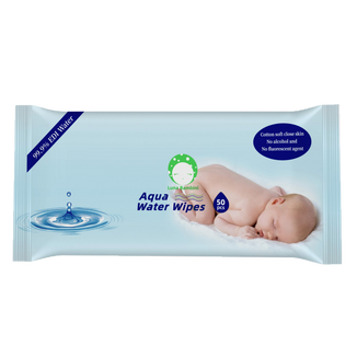 Luna Bambini Aqua Water Wipes, chusteczki nawilżane, wodne, 50 sztuk KRÓTKA DATA - zdjęcie produktu