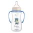 Canpol Babies Easy Start, butelka antykolkowa, szerokootworowa, z uchwytami, Bonjur Paris, niebieska, od 12 miesiąca, 300 ml - miniaturka 2 zdjęcia produktu