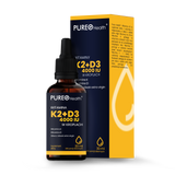 Pureo Health Witaminy K2+D3 4000 IU w kroplach, 30 ml - miniaturka zdjęcia produktu