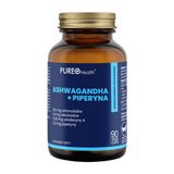 Pureo Health Ashwagandha + piperyna, 90 kapsułek vege - miniaturka zdjęcia produktu