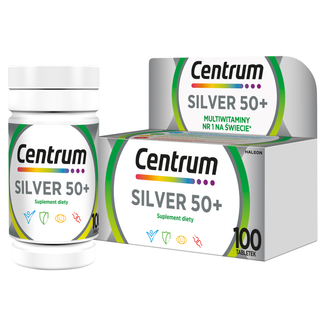 Centrum Silver 50+, 100 tabletek - zdjęcie produktu