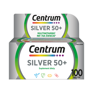 Centrum Silver 50+, 100 tabletek - zdjęcie produktu