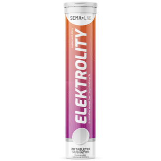 SEMA Lab Elektrolity, smak owoców tropikalnych, 20 tabletek musujących - zdjęcie produktu