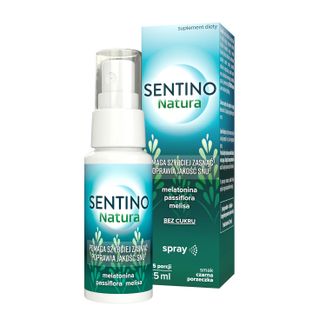 Sentino Natura, spray, smak czarnej porzeczki, 25 ml - zdjęcie produktu