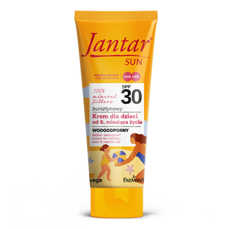 Farmona Jantar Sun, burtszynowy krem dla dzieci od 6 miesiąca, wodoodporny, SPF 30, 50 ml - zdjęcie produktu