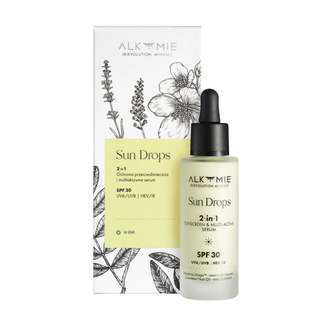 Alkmie Sun Drops 2w1, ochrona przeciwsłoneczna i multiaktywne serum, SPF 30, 30 ml KRÓTKA DATA - zdjęcie produktu