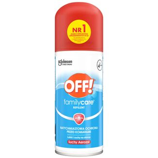 OFF! Family Care, suchy aerozol przeciw komarom, DEET 15%, 100 ml - zdjęcie produktu