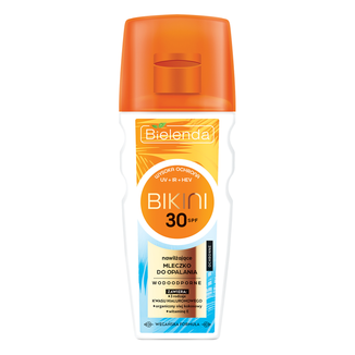 Bielenda Bikini, nawilżające mleczko do opalania, wodoodporne, SPF 30, 175 ml - zdjęcie produktu