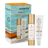 Zestaw Sesderma, C-Vit Radiance, rozświetlający krem do twarzy, 50 ml + Repaskin Silk Touch Colour, krem przeciwsłoneczny, koloryzujący, SPF 50, 50 ml - miniaturka zdjęcia produktu