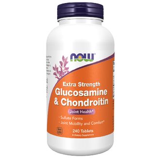 Now Foods Glucosamine & Chondroitin, glukozamina z chondroityną, 240 tabletek  - zdjęcie produktu