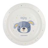 Canpol Babies, talerz plastikowy dla dziecka, Cute Animals, 4/411, niebieski, od 9 miesiąca, 1 sztuka - miniaturka zdjęcia produktu