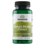 Swanson Ginkgo Biloba Extract, miłorząb dwuklapowy, 120 kapsułek - miniaturka zdjęcia produktu
