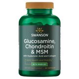 Swanson Glucosamine, Chondroitin & MSM, glukozamina, chondroityna i MSM, 90 kapsułek - miniaturka zdjęcia produktu