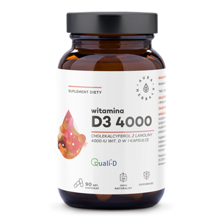 Aura Herbals Witamina D3 4000, 90 kapsułek - zdjęcie produktu