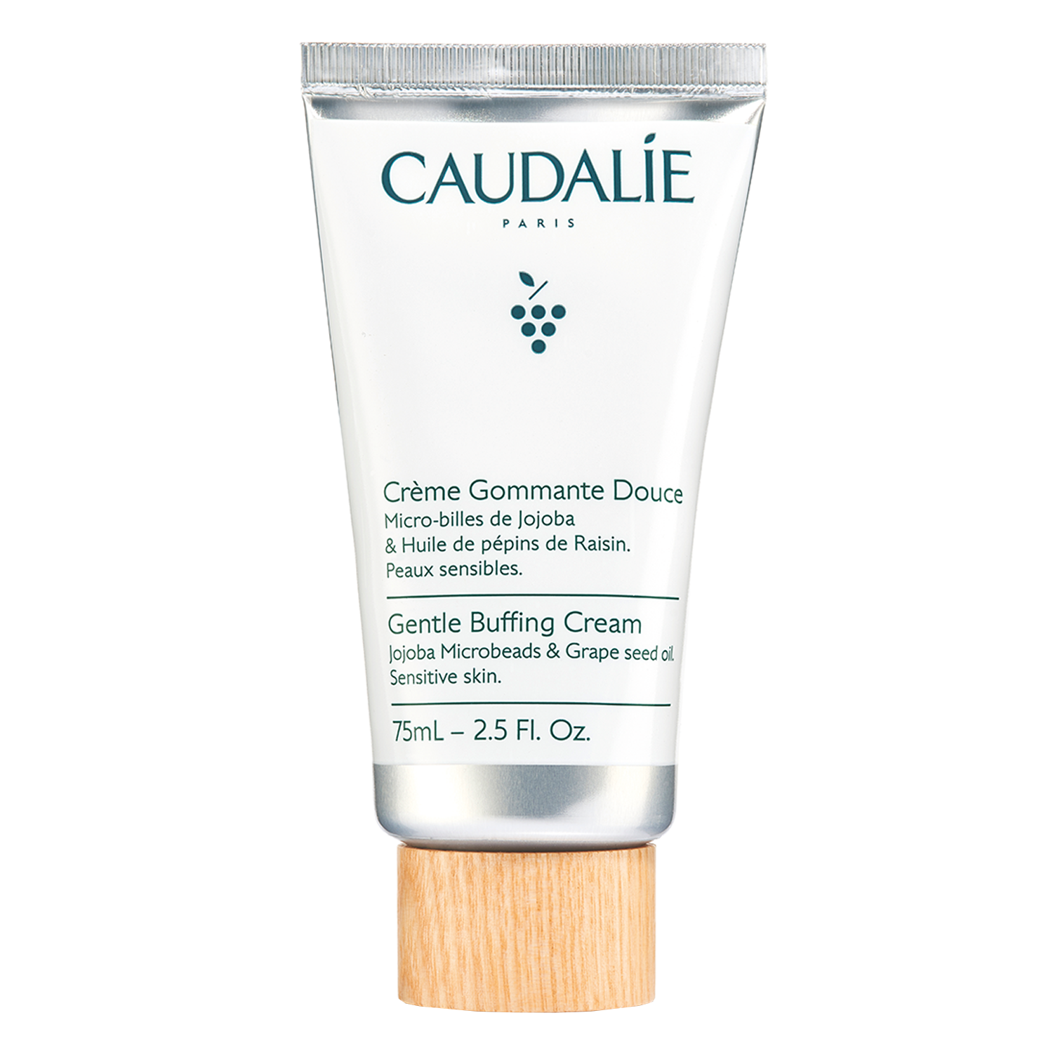 Nieznana Caudalie, delikatny krem peelingujący do twarzy, 75 ml