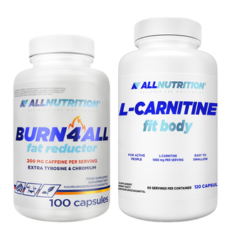 Zestaw Allnutrition L-Carnitine Fit Body, 120 kapsułek + Burn4All Fat Reductor, 100 kapsułek - zdjęcie produktu