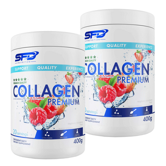 Zestaw SFD Collagen Premium, smak truskawkowo-malinowy, 2 x 400 g - zdjęcie produktu