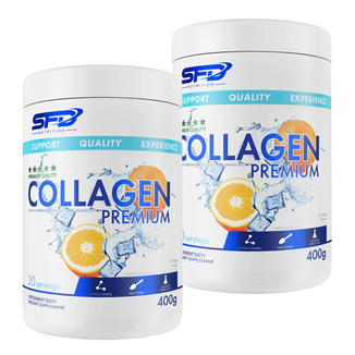 Zestaw SFD Collagen Premium, smak pomarańczowy, 2 x 400 g - zdjęcie produktu