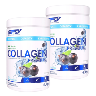 Zestaw SFD Collagen Premium, smak czarnej porzeczki, 2 x 400 g - zdjęcie produktu