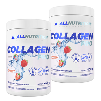 Zestaw Allnutrition Collagen Pro, smak truskawkowy, 2 x 400 g - zdjęcie produktu