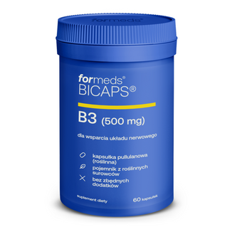 ForMeds Bicaps B3, niacyna 500 mg, 60 kapsułek - zdjęcie produktu