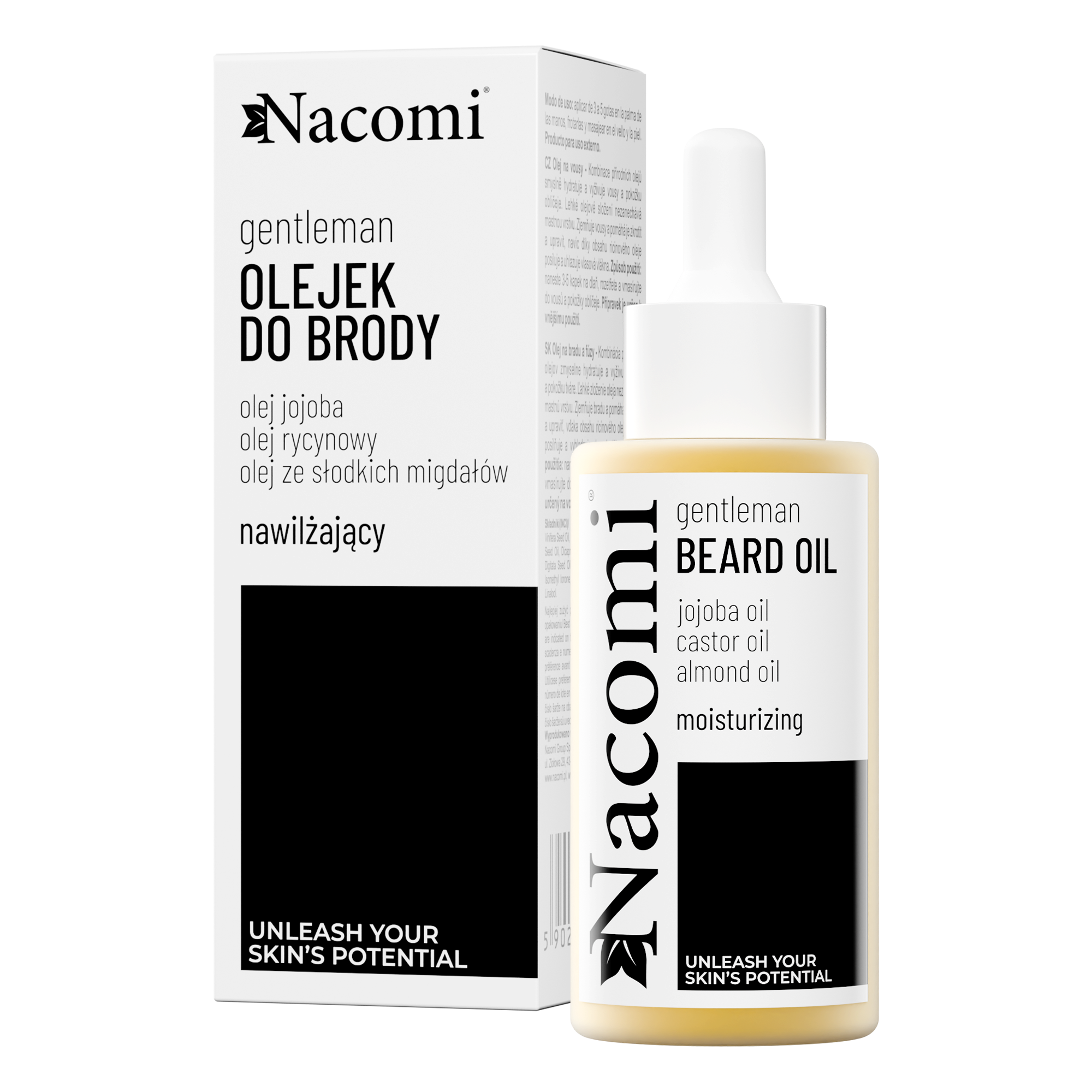 Nieznana Nacomi Gentelman, nawilżający olejek do brody i zarostu, 40 ml — Inhaltsstoffe und Bewertung
