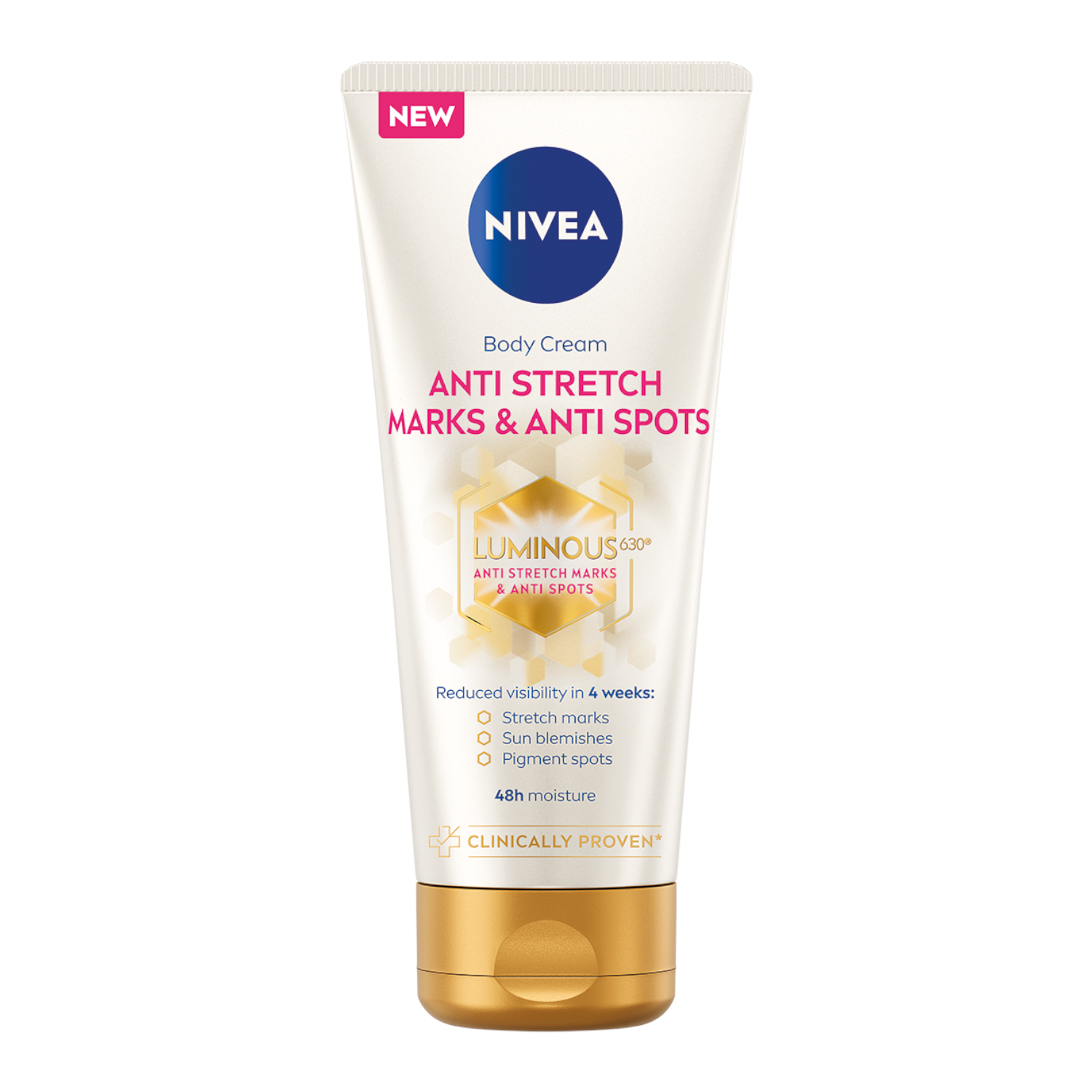 Nivea Nivea Luminous 630, krem do ciała przeciw rozstępom, 200 ml