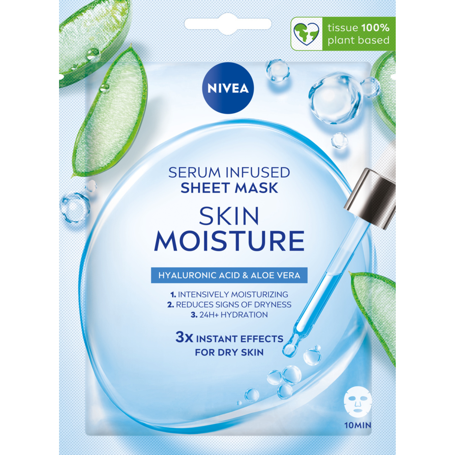 Nivea Nivea Skin Moisture, Maske feuchtigkeitsspendend als Tuchmaske, 1 Stück — Inhaltsstoffe und Bewertung