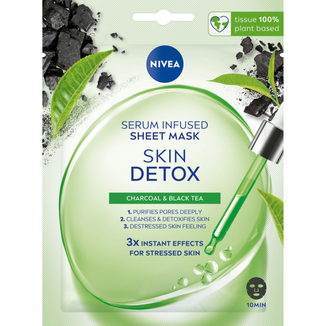 Nivea Skin Detox, maska w płachcie detoksykująca, 1 sztuka - zdjęcie produktu