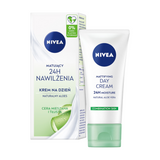 Nivea 24h Nawilżenia, matujący krem na dzień, skóra tłusta i mieszana, 50 ml - miniaturka zdjęcia produktu