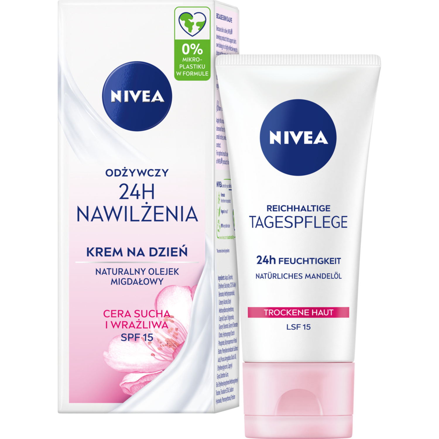 Nivea Nivea 24h Feuchtigkeit, pflegend Tagescreme, trockene Haut und empfindlich, 50 ml — Inhaltsstoffe und Bewertung