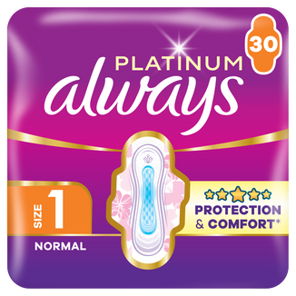 Always Platinum, podpaski ze skrzydełkami, rozmiar 1, Normal, 30 sztuk - zdjęcie produktu