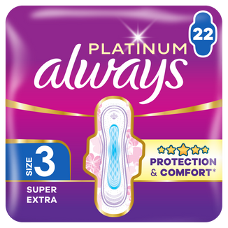 Always Platinum, podpaski ze skrzydełkami, rozmiar 3, Day & Night, 22 sztuki - zdjęcie produktu