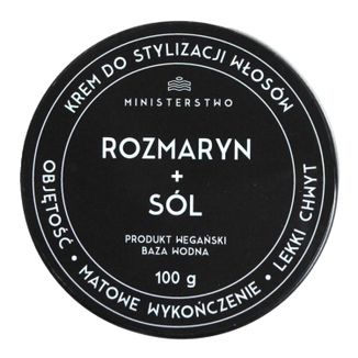 Ministerstwo Dobrego Mydła, krem do stylizacji włosów, rozmaryn i sól, 100 g KRÓTKA DATA - zdjęcie produktu