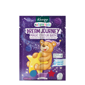 Kneipp Nature Kids Podróż Marzeń, magiczna dwukolorowa sól do kąpieli dla dzieci, lawenda, 2 x 20 g - zdjęcie produktu