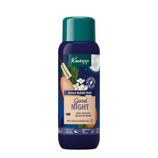 Kneipp Good Night, aromatyczna pianka do kąpieli, szwajcarska pinia i amyris, 400 ml - zdjęcie produktu