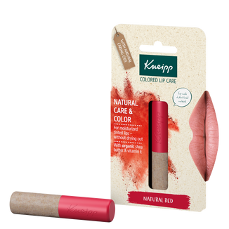 Kneipp Natural Care&Color, koloryzujący balsam do ust, natural red, 3,5 g - zdjęcie produktu