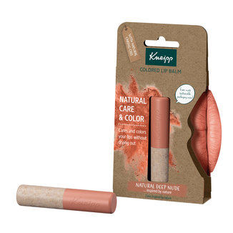 Kneipp Natural Care&Color, koloryzujący balsam do ust, natural deep nude, 3,5 g - zdjęcie produktu