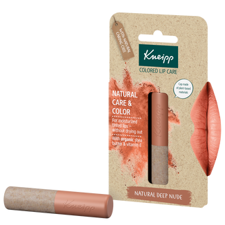 Kneipp Natural Care&Color, koloryzujący balsam do ust, natural deep nude, 3,5 g - zdjęcie produktu