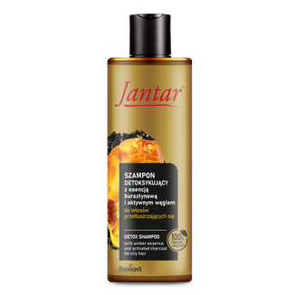 Farmona Jantar, szampon detoksykujący z esencją bursztynową i aktywnym węglem, włosy przetłuszczające się, 300 ml - zdjęcie produktu