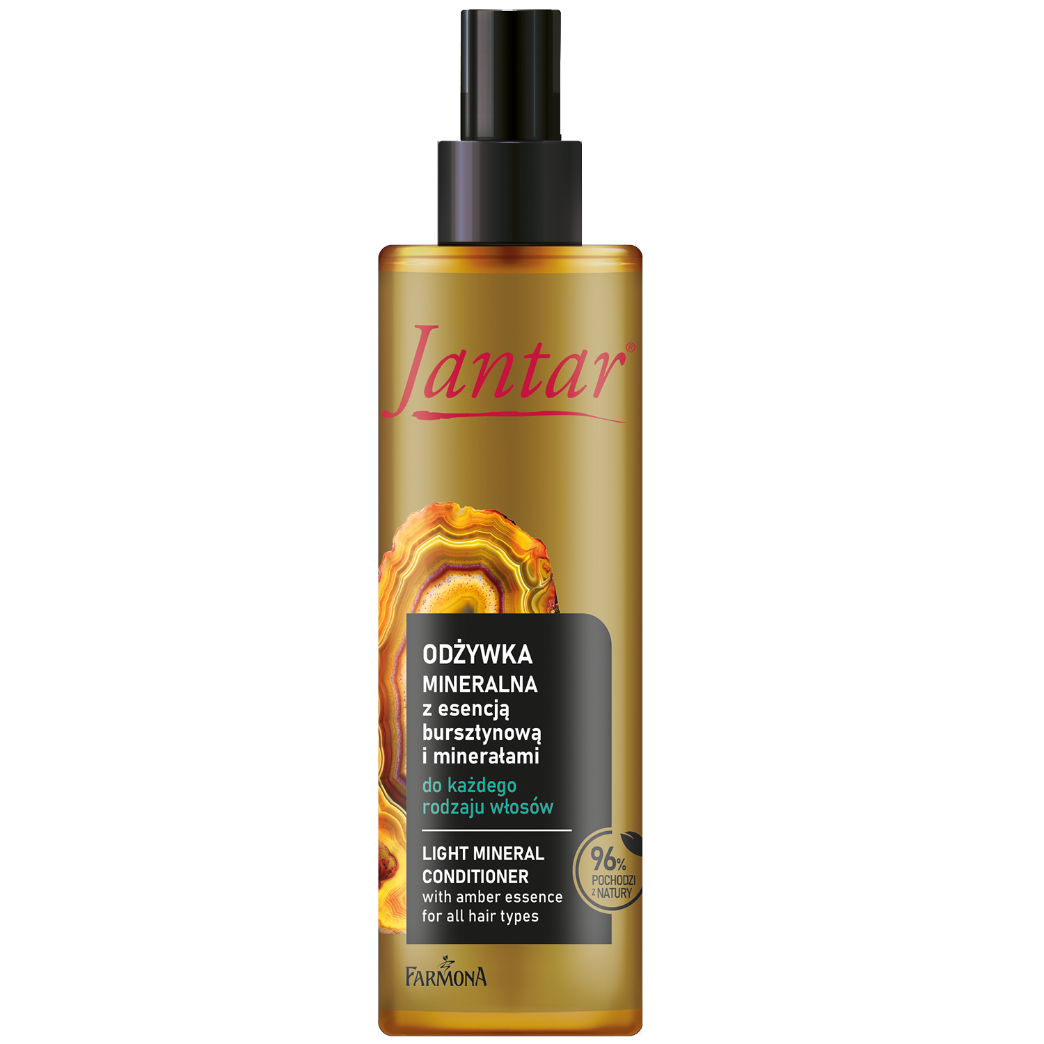 Jantar Farmona Jantar, odżywka mineralna z esencją bursztynową i minerałami, każdy rodzaj włosów, 200 ml — Inhaltsstoffe und Bewertung